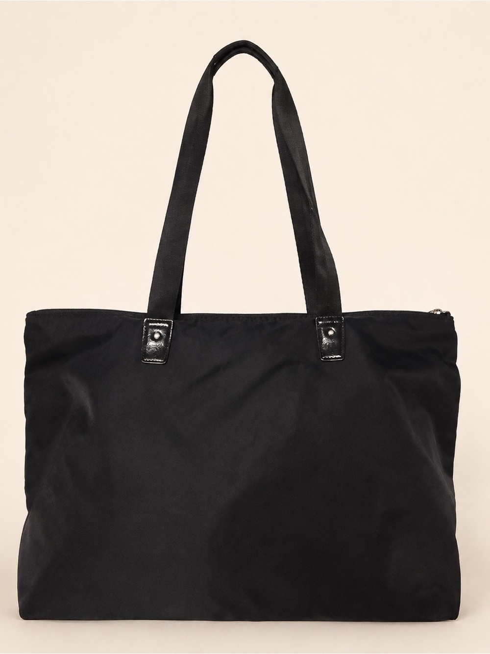 Coach Getaway Packable Nylon Tote F32812 Black Travel Bag + Pouch - Picture 5 of 13